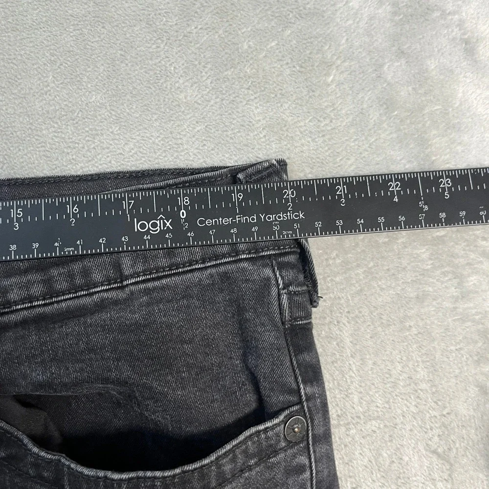 True Religion Rocco Relaxed Skinny Jeans Mens 40x32 Black Flap Pocket Denim